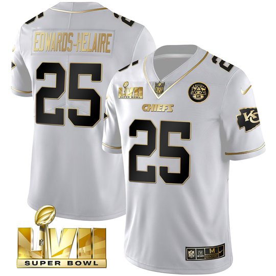 Youth's Chiefs Super Bowl Vapor Gold Jersey - All Stitched