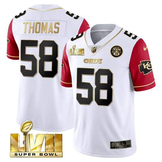 Youth's Chiefs Super Bowl Vapor Gold Jersey - All Stitched