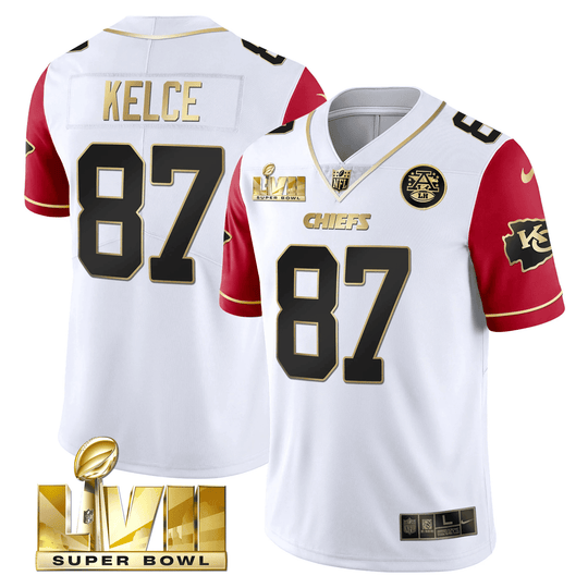 Youth's Chiefs Super Bowl Vapor Gold Jersey - All Stitched