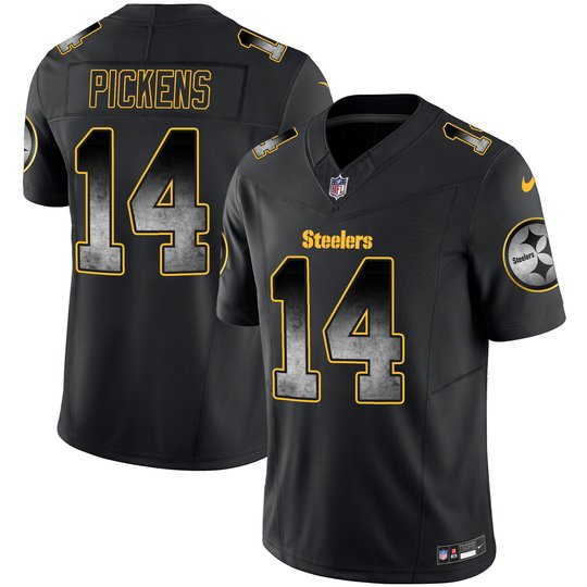 Youth's Steelers Arch Smoke Vapor Jersey - All Stitched