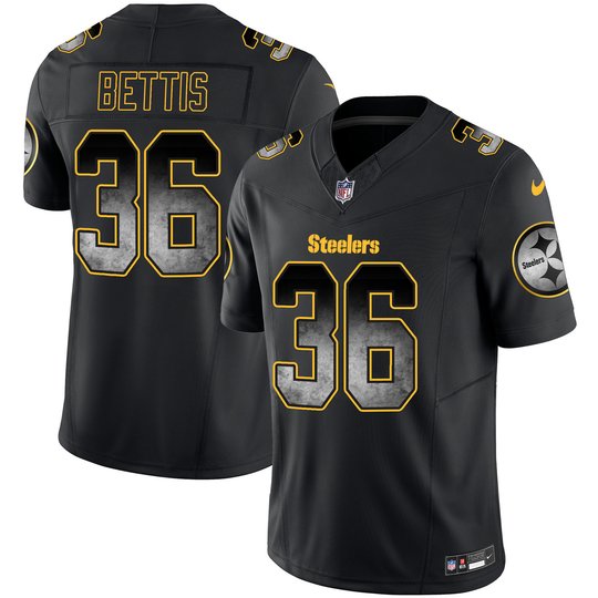Youth's Steelers Arch Smoke Vapor Jersey - All Stitched