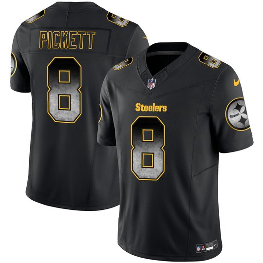 Youth's Steelers Arch Smoke Vapor Jersey - All Stitched