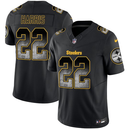 Youth's Steelers Arch Smoke Vapor Jersey - All Stitched