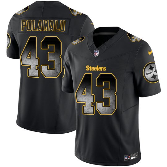 Youth's Steelers Arch Smoke Vapor Jersey - All Stitched