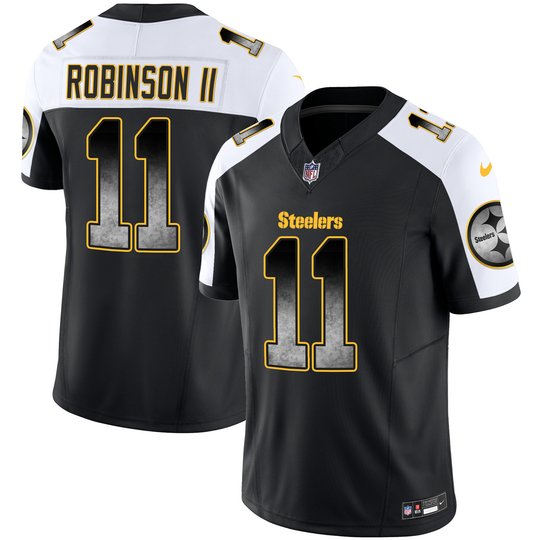 Youth's Steelers Arch Smoke Vapor Jersey - All Stitched