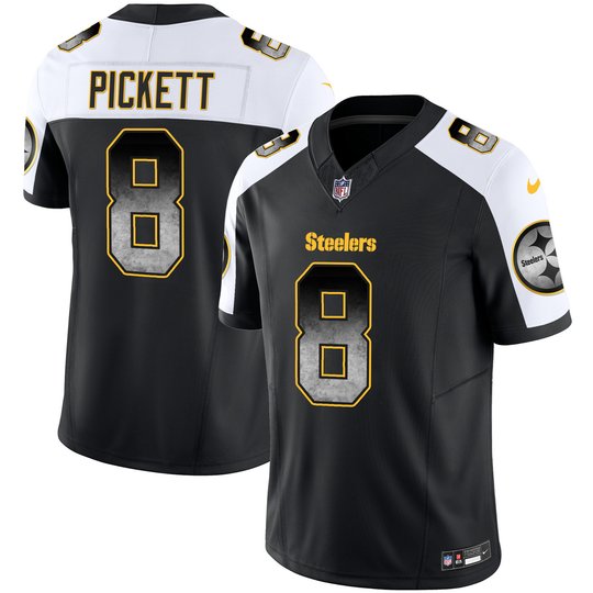 Youth's Steelers Arch Smoke Vapor Jersey - All Stitched