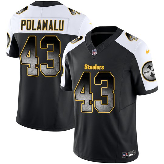 Youth's Steelers Arch Smoke Vapor Jersey - All Stitched