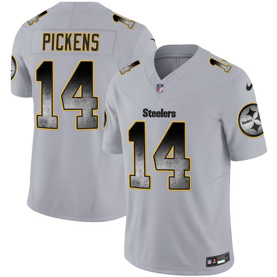 Youth's Steelers Arch Smoke Vapor Jersey - All Stitched