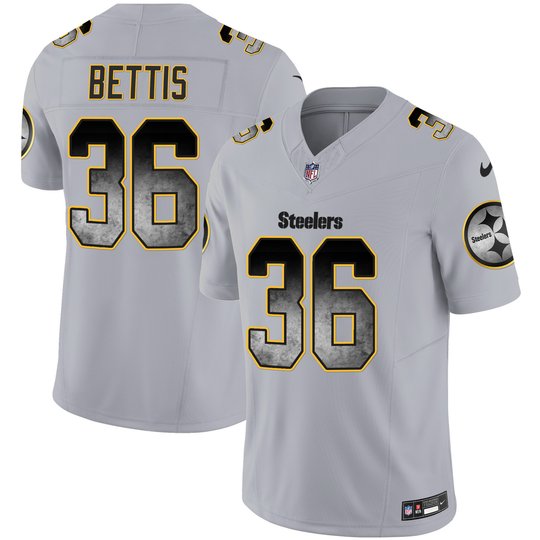 Youth's Steelers Arch Smoke Vapor Jersey - All Stitched