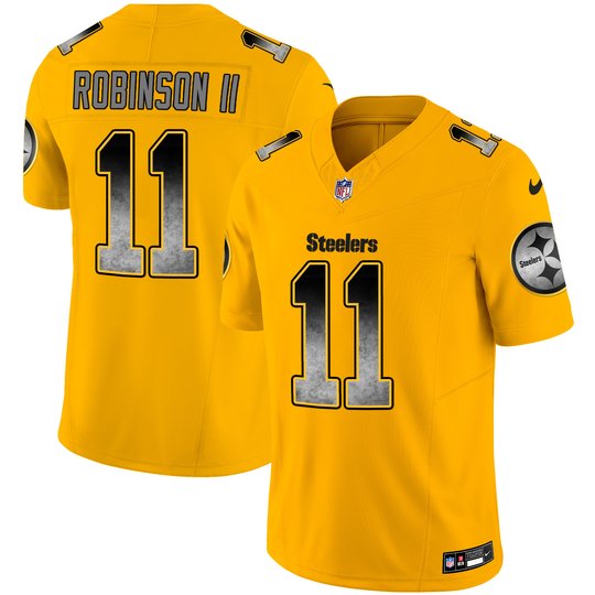 Youth's Steelers Arch Smoke Vapor Jersey - All Stitched