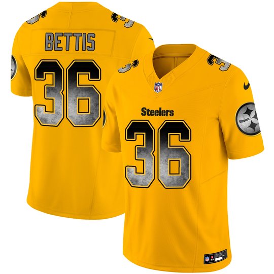 Youth's Steelers Arch Smoke Vapor Jersey - All Stitched