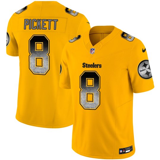 Youth's Steelers Arch Smoke Vapor Jersey - All Stitched
