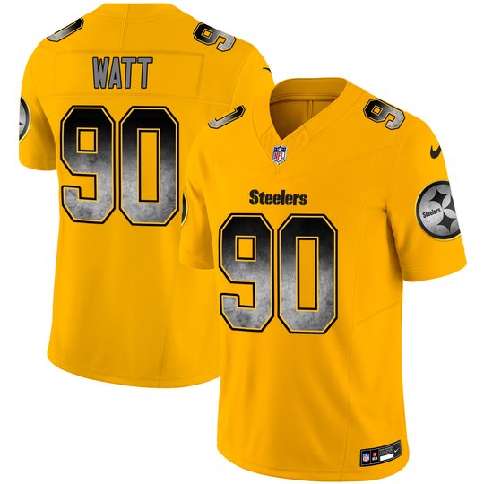 Youth's Steelers Arch Smoke Vapor Jersey - All Stitched