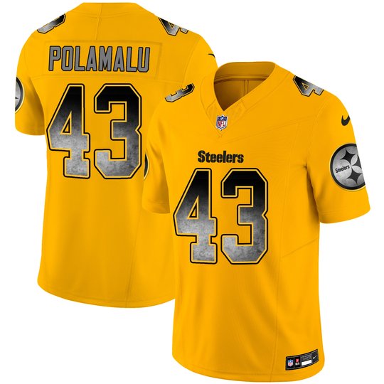 Youth's Steelers Arch Smoke Vapor Jersey - All Stitched