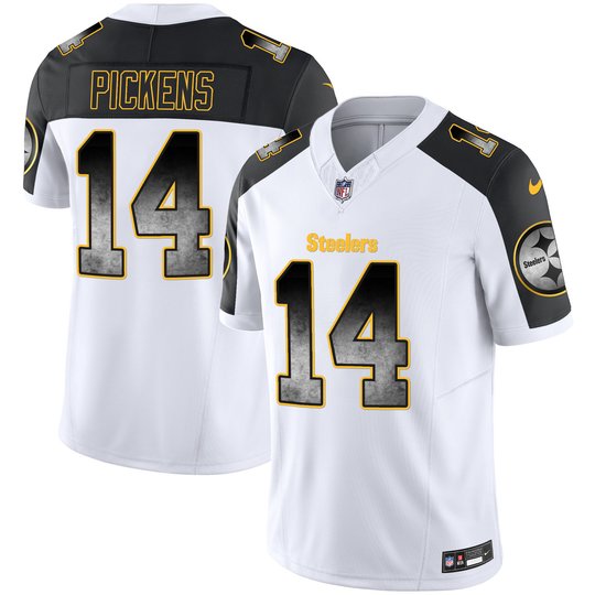 Youth's Steelers Arch Smoke Vapor Jersey - All Stitched