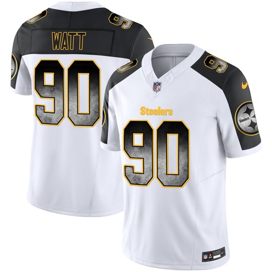 Youth's Steelers Arch Smoke Vapor Jersey - All Stitched