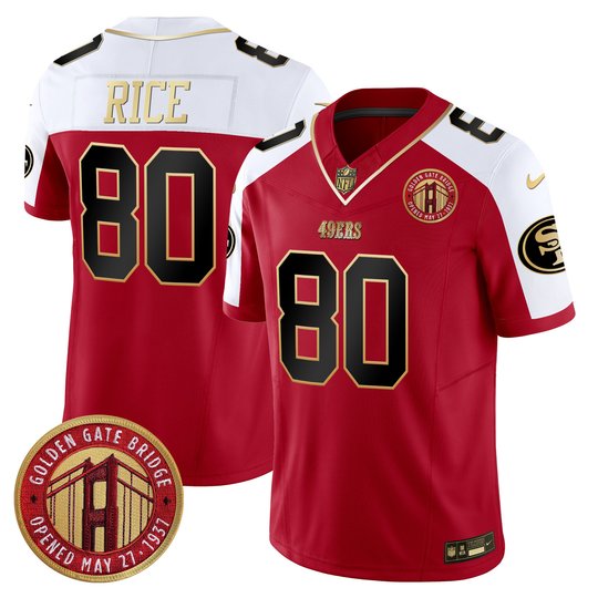 Youth's 49ers Golden Gate Bridge Patch Vapor Limited Jersey - All Stitched