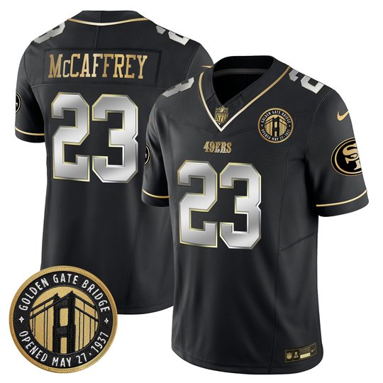 Youth's 49ers Golden Gate Bridge Patch Vapor Limited Jersey - All Stitched