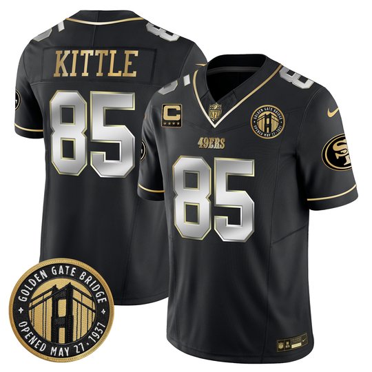 Youth's 49ers Golden Gate Bridge Patch Vapor Limited Jersey - All Stitched