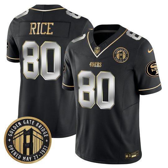 Youth's 49ers Golden Gate Bridge Patch Vapor Limited Jersey - All Stitched