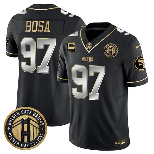 Youth's 49ers Golden Gate Bridge Patch Vapor Limited Jersey - All Stitched