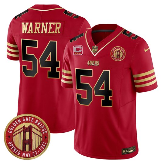 Youth's 49ers Golden Gate Bridge Patch Vapor Limited Jersey - All Stitched