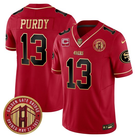 Youth's 49ers Golden Gate Bridge Patch Vapor Limited Jersey - All Stitched