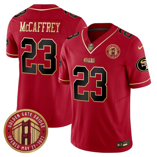 Youth's 49ers Golden Gate Bridge Patch Vapor Limited Jersey - All Stitched