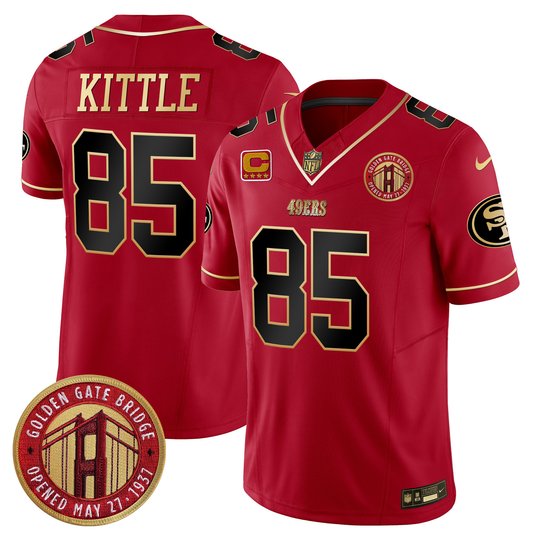 Youth's 49ers Golden Gate Bridge Patch Vapor Limited Jersey - All Stitched