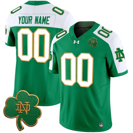 Notre Dame Fighting Irish 2025 Vapor Limited Custom Jersey V3 - All Stitched
