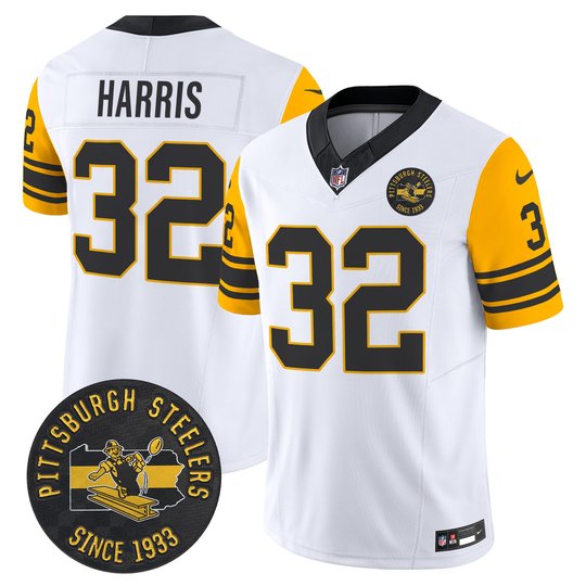 Men's Pittsburgh Steelers Throwback 1962 Vapor Limited Jersey V2 - All Stitched