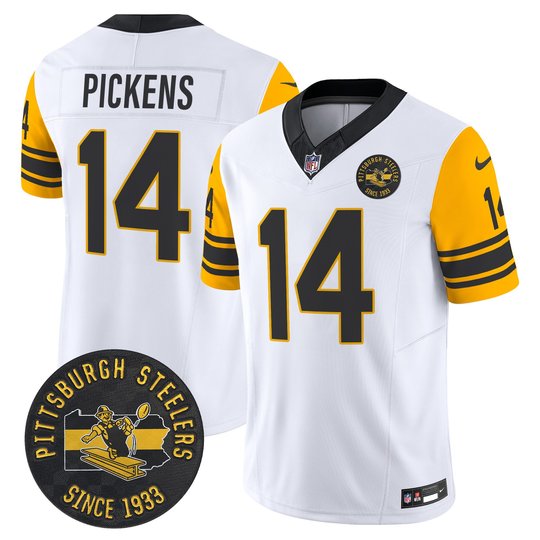 Men's Pittsburgh Steelers Throwback 1962 Vapor Limited Jersey V2 - All Stitched