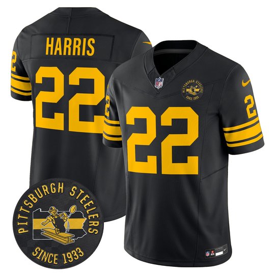 Men's Pittsburgh Steelers Throwback 1962 Vapor Limited Jersey V2 - All Stitched