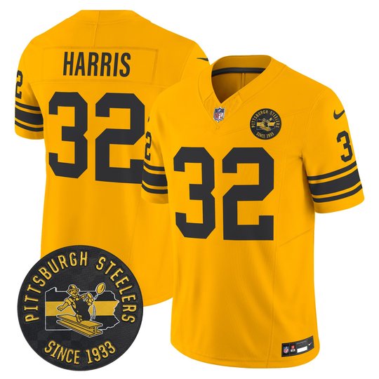 Men's Pittsburgh Steelers Throwback 1962 Vapor Limited Jersey V2 - All Stitched