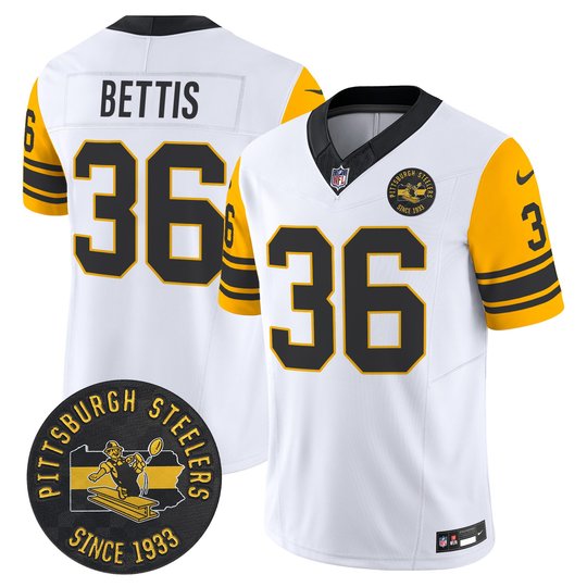 Men's Pittsburgh Steelers Throwback 1962 Vapor Limited Jersey V2 - All Stitched