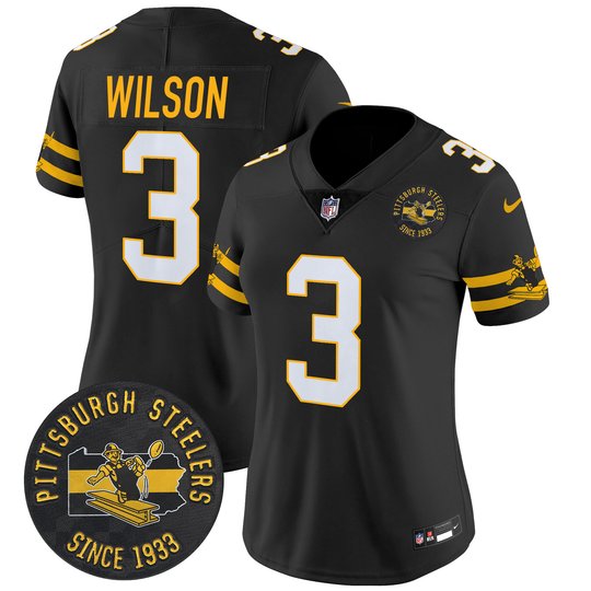 Women's Pittsburgh Steelers Throwback 1933 Patch Vapor Limited Jersey - All Stitched
