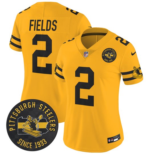 Women's Pittsburgh Steelers Throwback 1933 Patch Vapor Limited Jersey - All Stitched