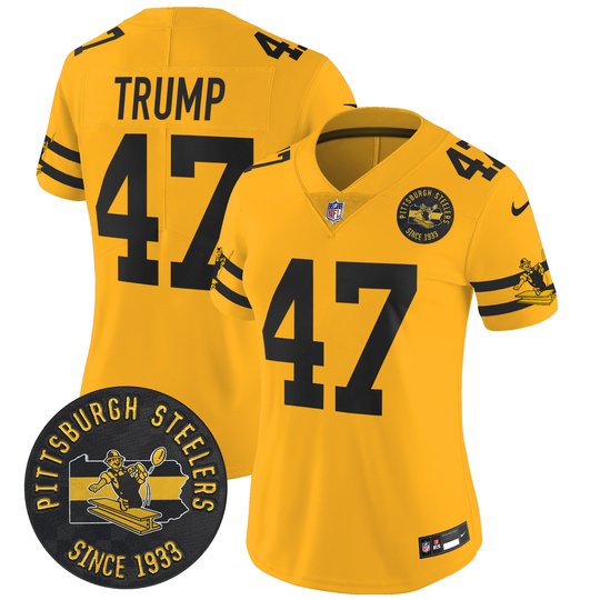 Women's Pittsburgh Steelers Throwback 1933 Patch Vapor Limited Jersey - All Stitched