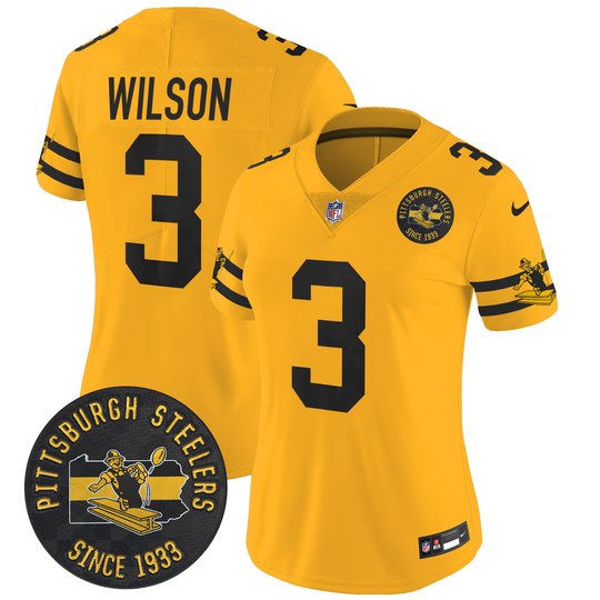 Women's Pittsburgh Steelers Throwback 1933 Patch Vapor Limited Jersey - All Stitched