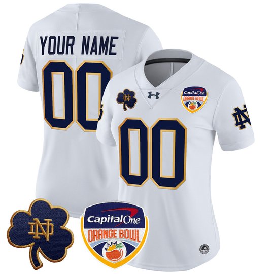 Notre Dame Fighting Irish 2024 Orange Bowl Patch Vapor Limited Custom Jersey - All Stitched