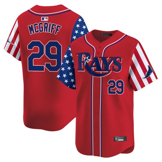 Men's Tampa Bay Rays 2025 Independence Day Vapor Premier Limited Jersey - All Stitched