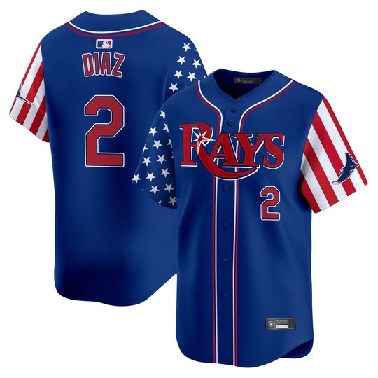 Men's Tampa Bay Rays 2025 Independence Day Vapor Premier Limited Jersey - All Stitched