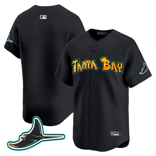 Men's Tampa Bay Rays 'Graffiti Gulfside Edition' Vapor Premier Limited Jersey - All Stitched