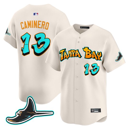 Men's Tampa Bay Rays 'Graffiti Gulfside Edition' Vapor Premier Limited Jersey - All Stitched