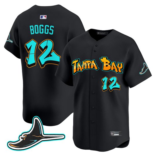 Men's Tampa Bay Rays 'Graffiti Gulfside Edition' Vapor Premier Limited Jersey - All Stitched