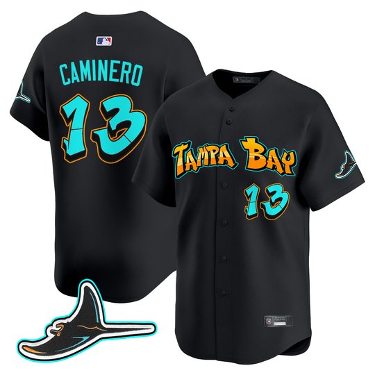 Men's Tampa Bay Rays 'Graffiti Gulfside Edition' Vapor Premier Limited Jersey - All Stitched