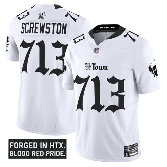 Men's Houston Texans 'Gothic Lone Star Shadows Edition' Vapor Limited Jersey - All Stitched