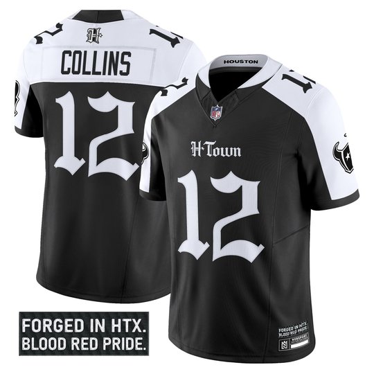 Men's Houston Texans 'Gothic Lone Star Shadows Edition' Vapor Limited Jersey - All Stitched