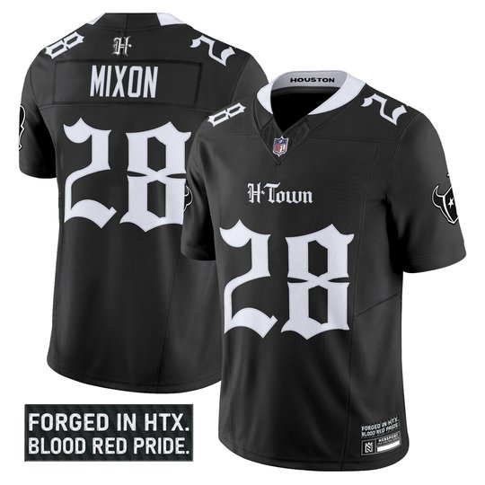 Men's Houston Texans 'Gothic Lone Star Shadows Edition' Vapor Limited Jersey - All Stitched