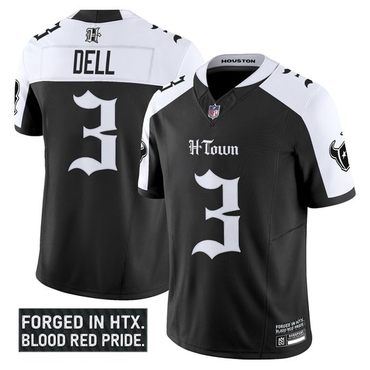 Men's Houston Texans 'Gothic Lone Star Shadows Edition' Vapor Limited Jersey - All Stitched